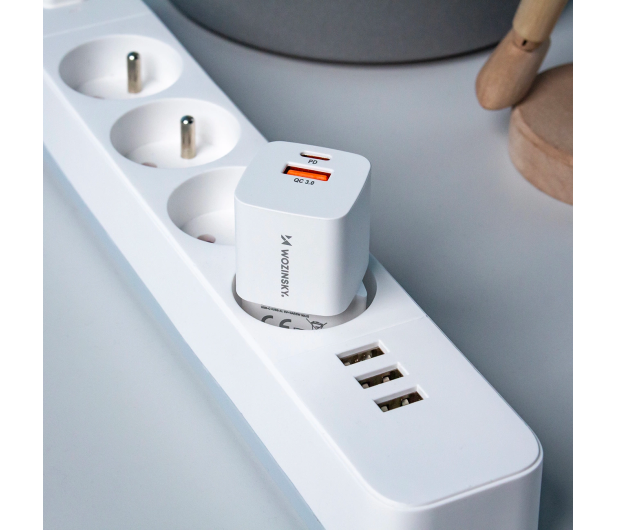 Wozinsky Ładowarka sieciowa 20W USB-C / USB-A biała CMWCW - 1487882 - zdjęcie 4